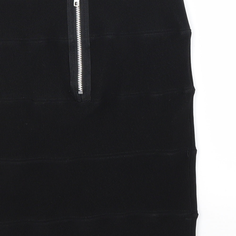 Preworn Womens Black   Mini Skirt Size 8