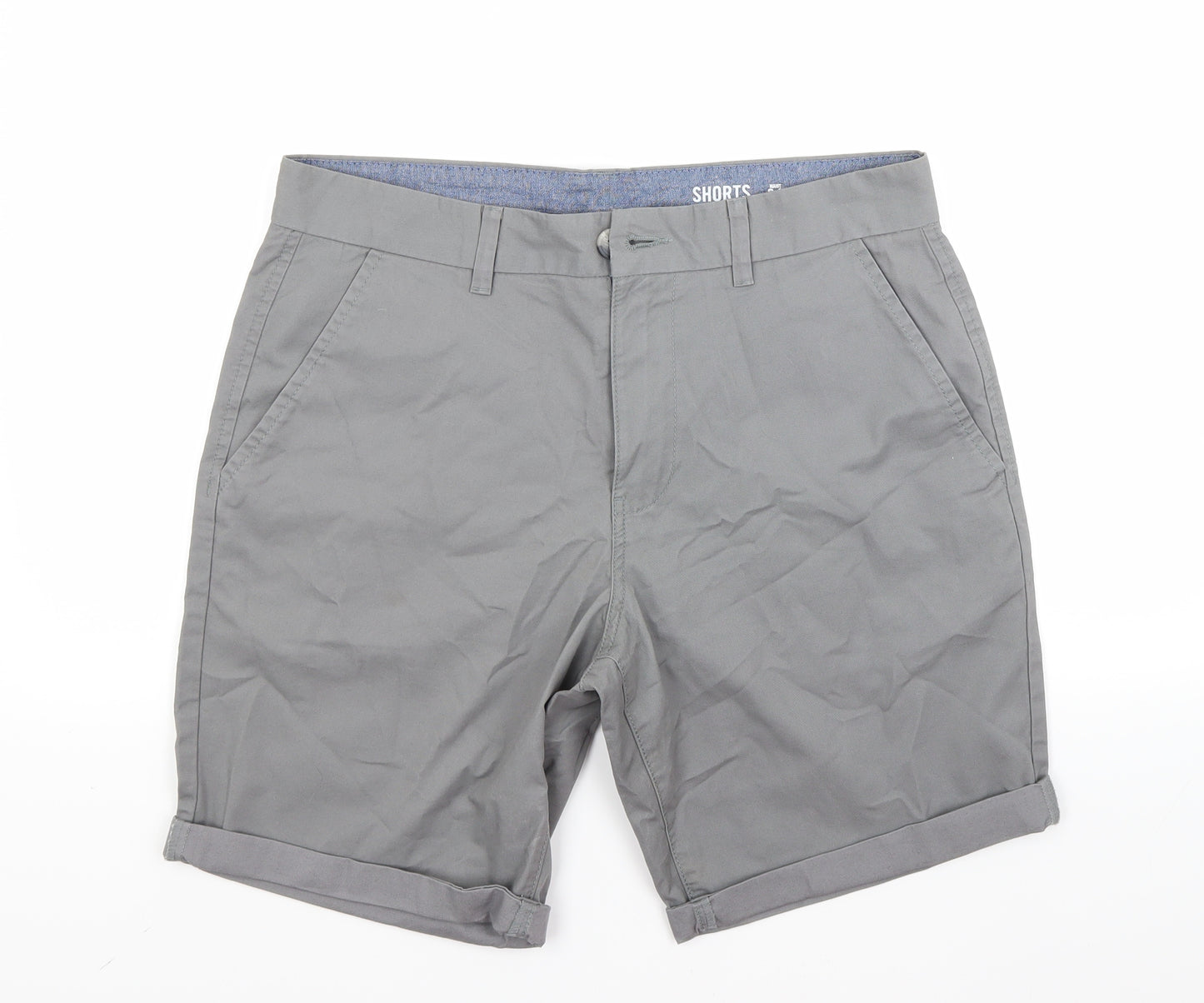F&F Mens Grey   Chino Shorts Size 34