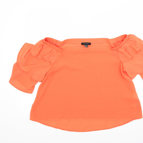 New Look Womens Orange   Basic Blouse Size 14