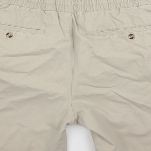 Modern Casuals Mens Beige  Denim Chino Shorts Size M