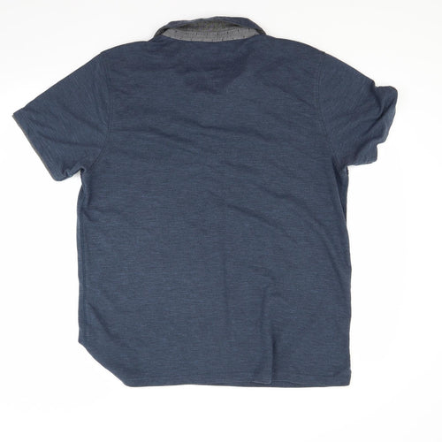 John Rocha Mens Blue    Polo Size L