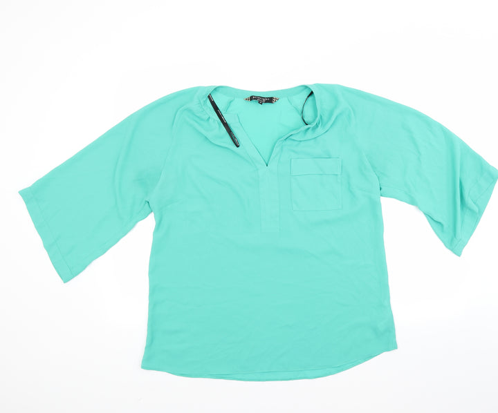 Principles Womens Green   Basic Blouse Size 14
