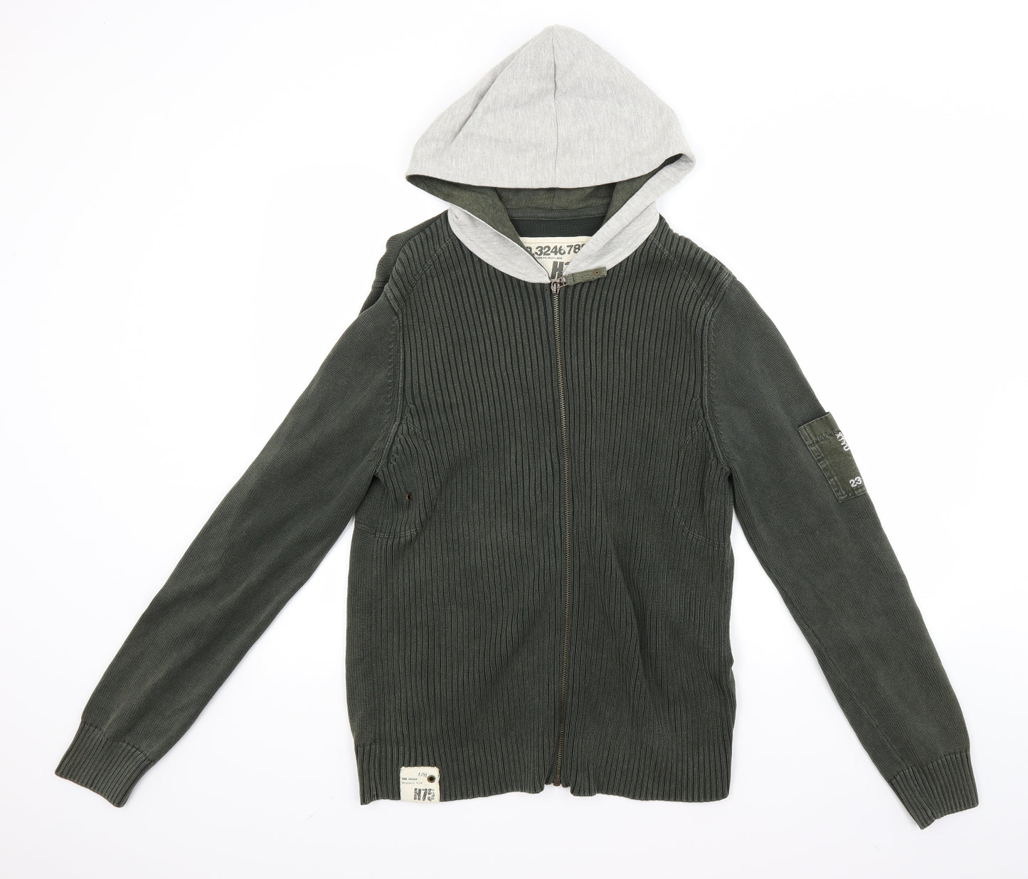 Burton Mens Green   Cardigan Jumper Size L