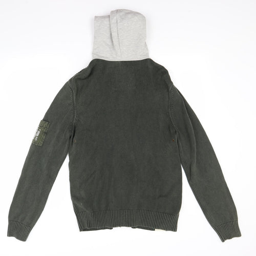 Burton Mens Green   Cardigan Jumper Size L