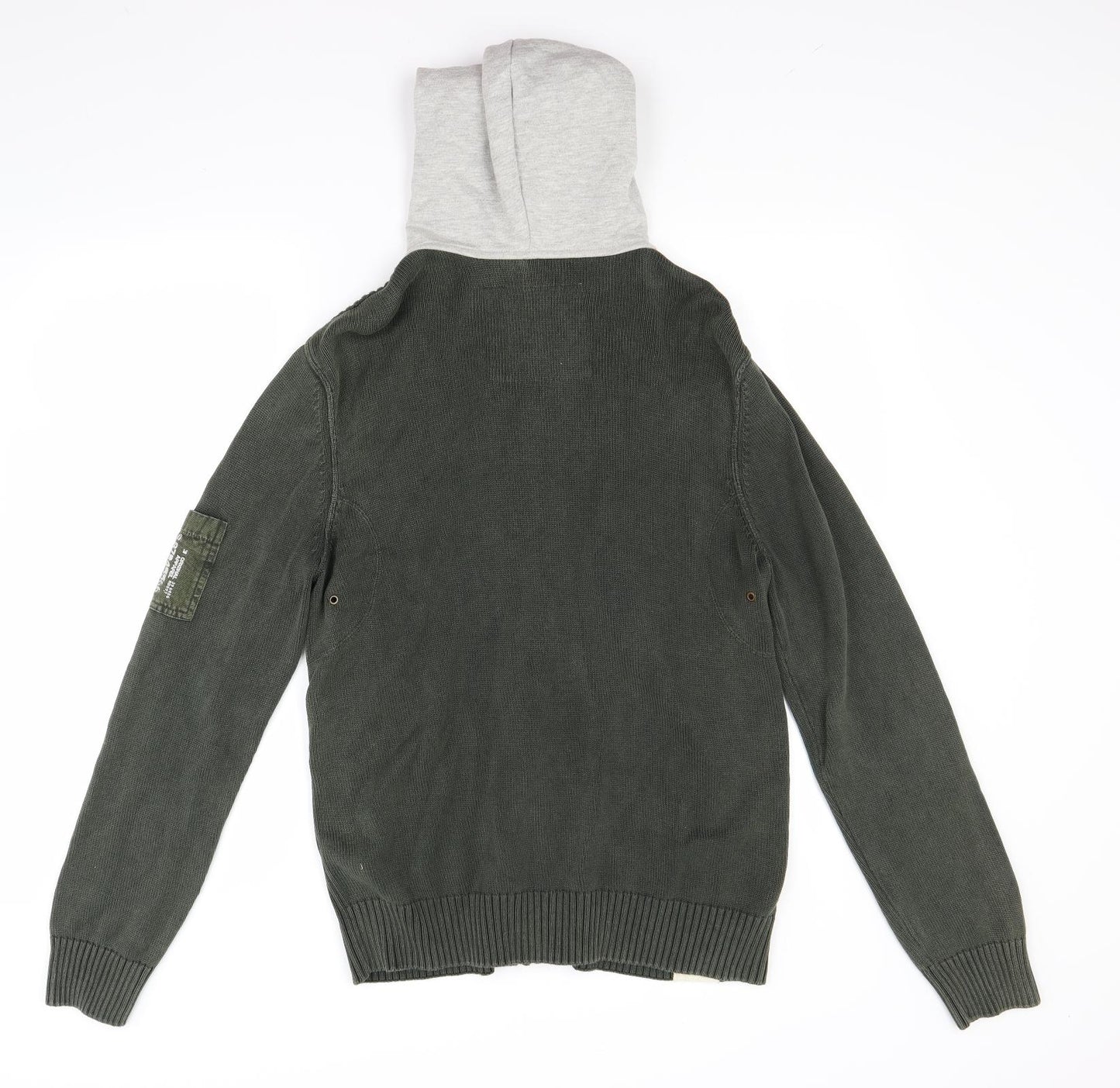 Burton Mens Green   Cardigan Jumper Size L