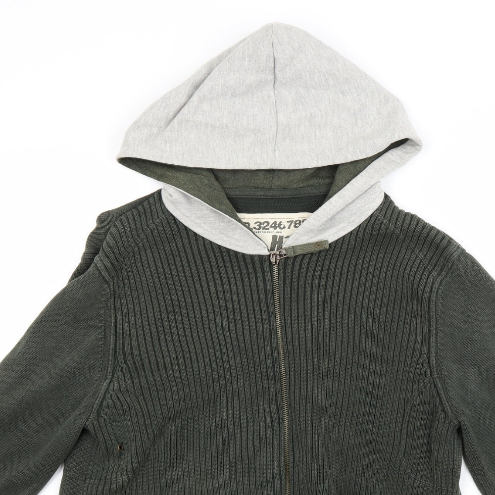 Burton Mens Green   Cardigan Jumper Size L