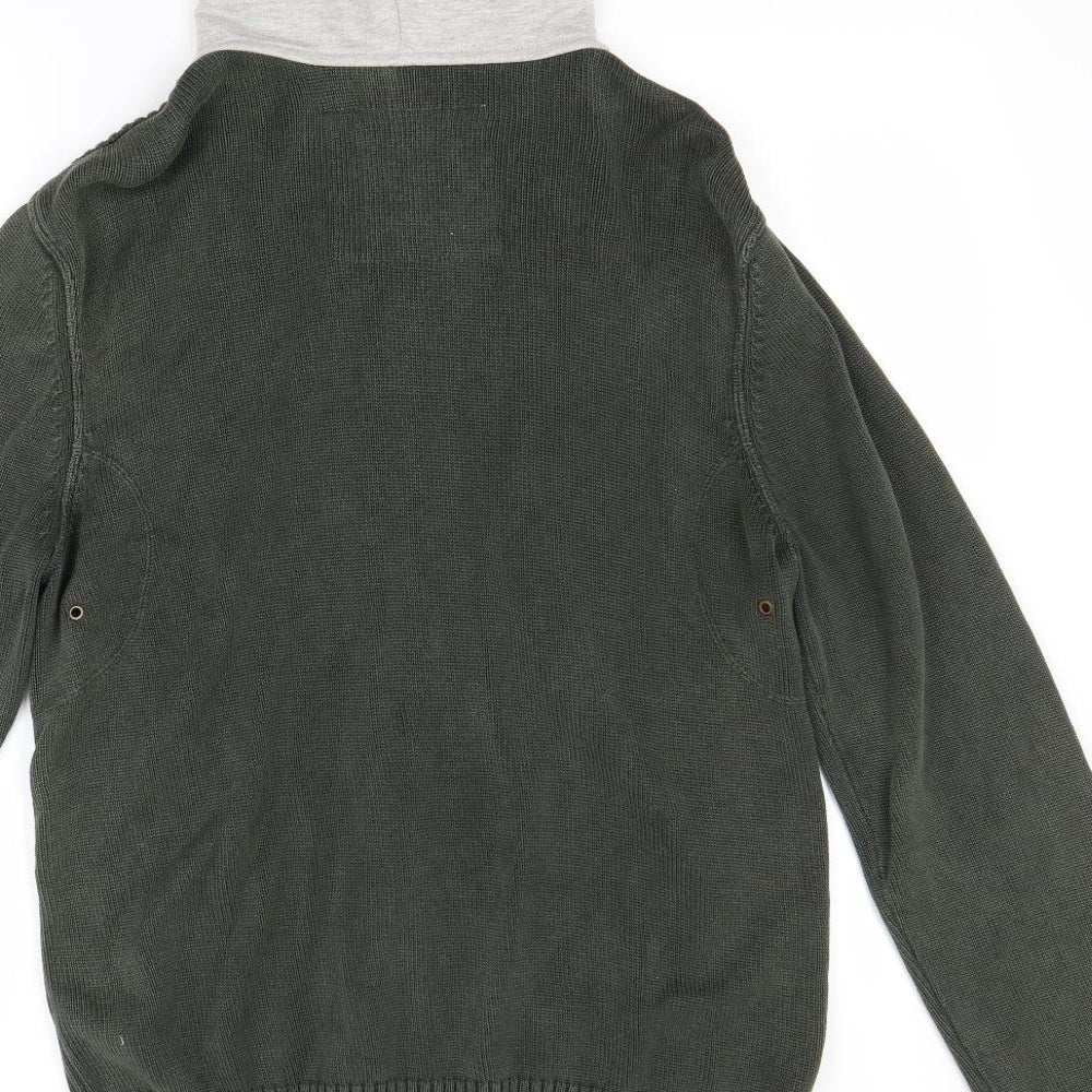 Burton Mens Green   Cardigan Jumper Size L