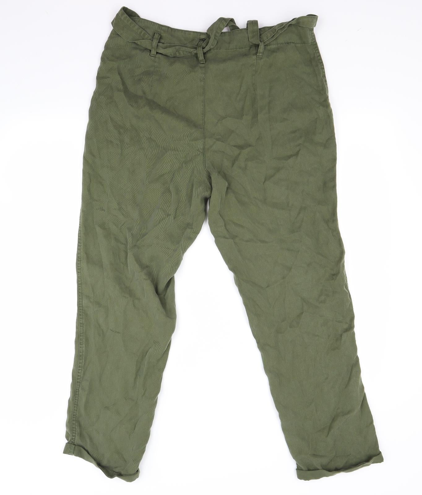 George Womens Green   Cargo Trousers Size 14 L27 in