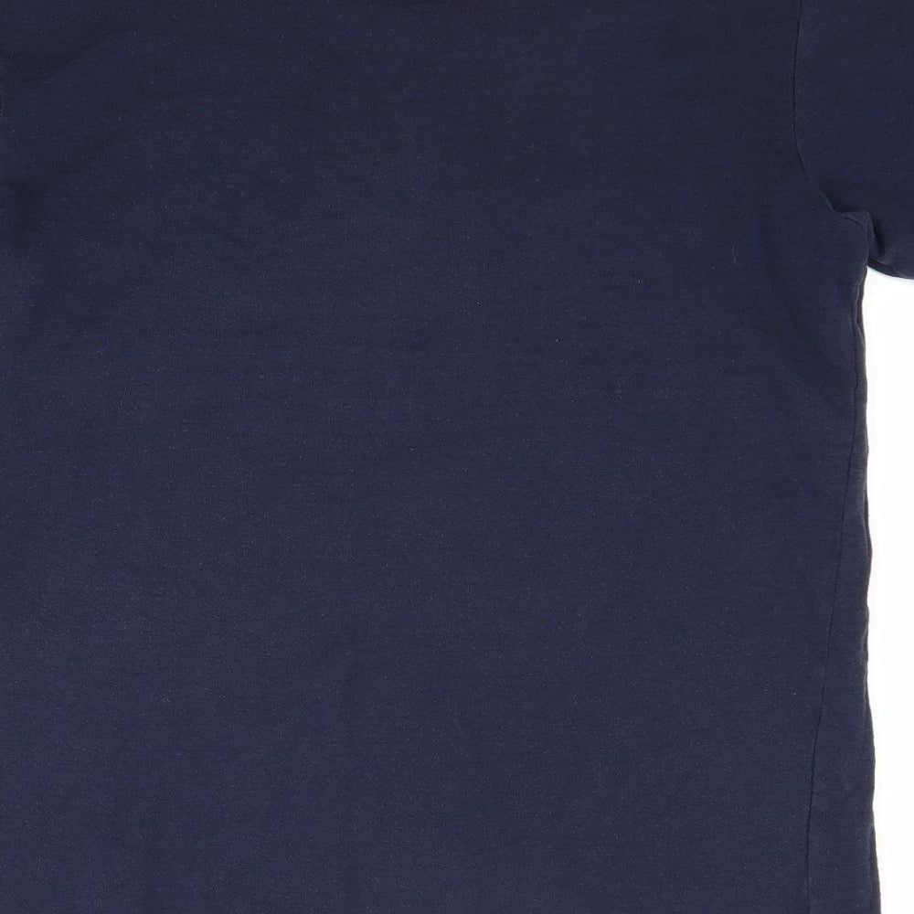 Preworn Mens Blue    T-Shirt Size L