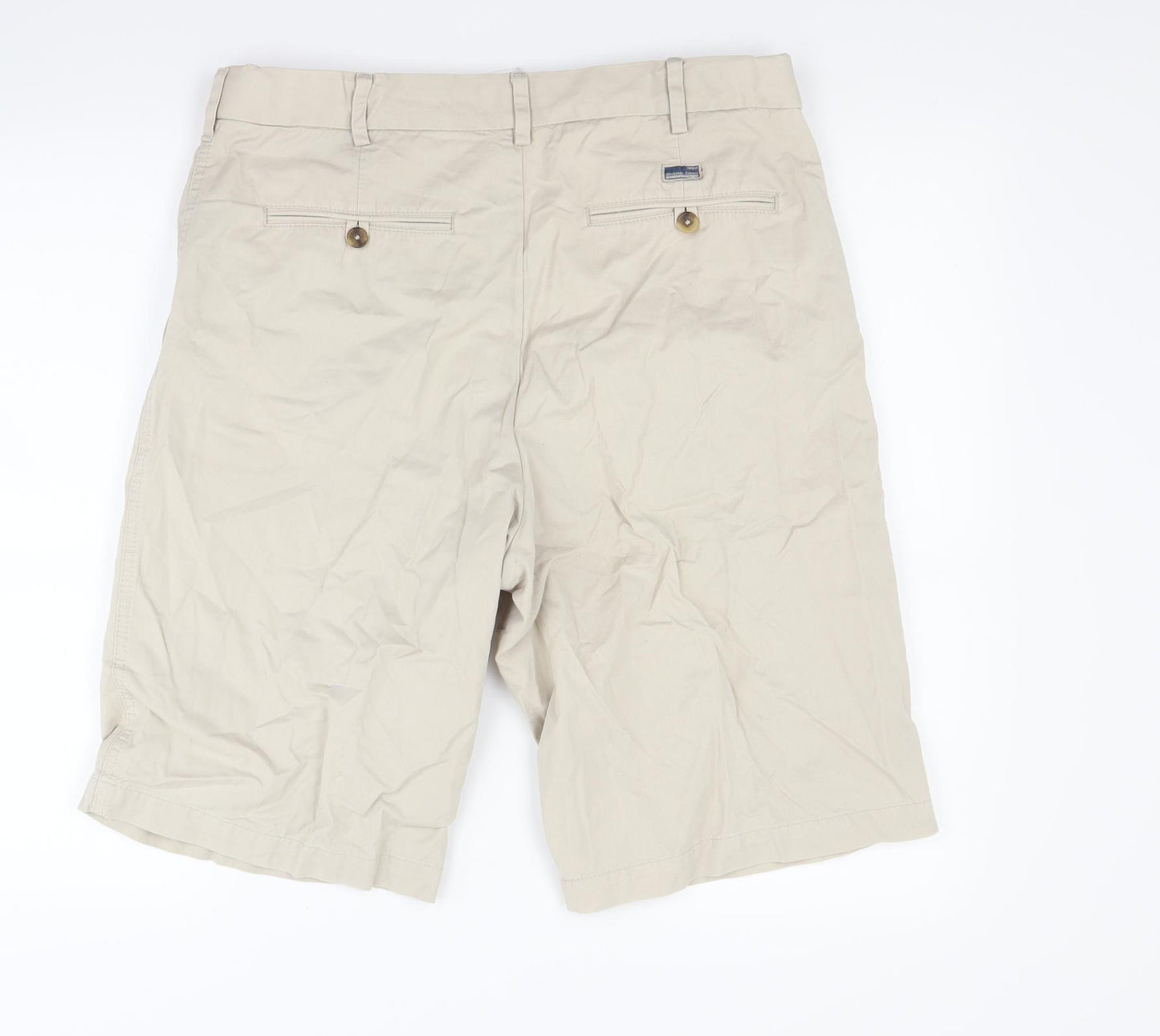 Marks and Spencer Mens Beige   Chino Shorts Size 34