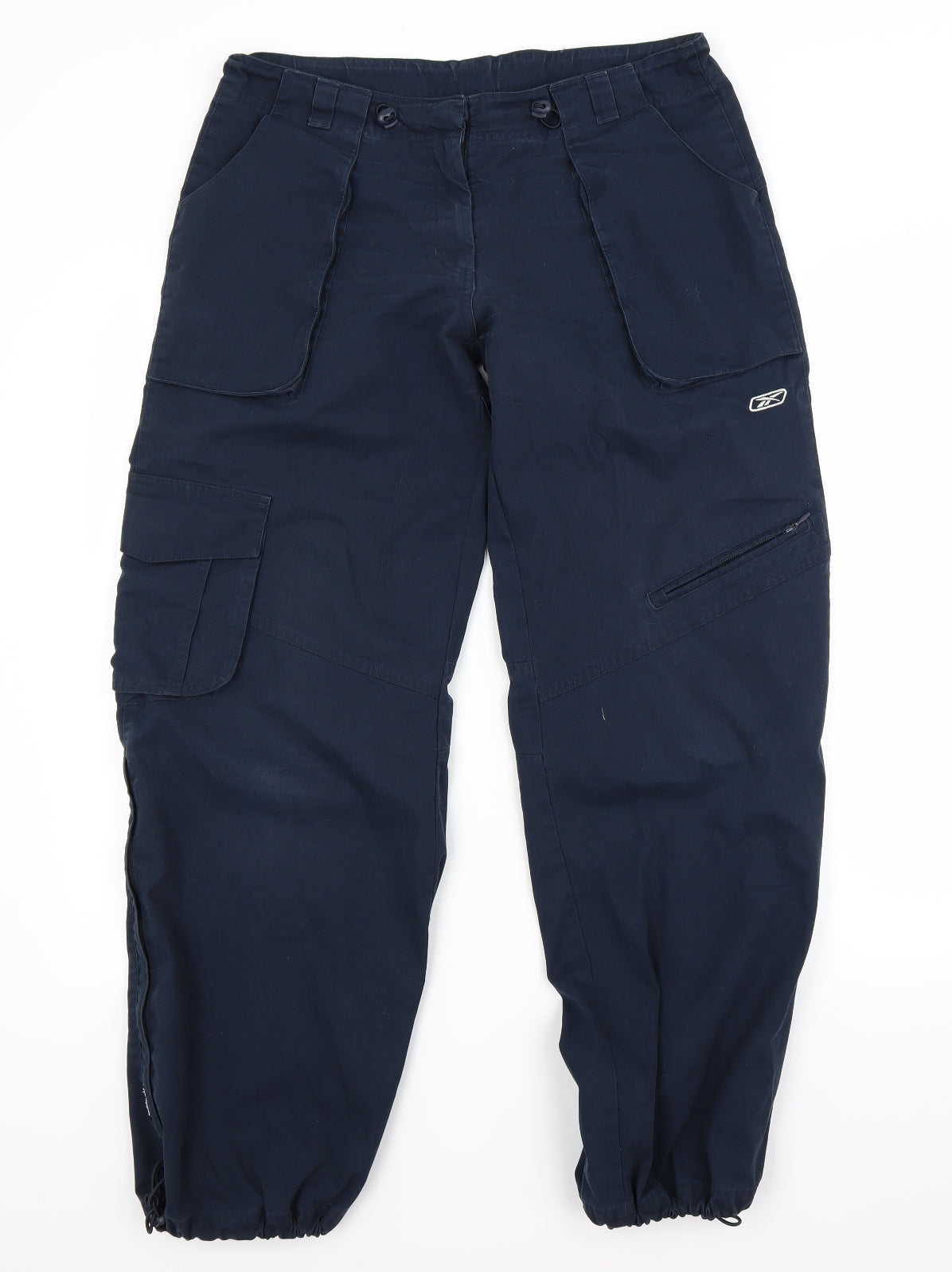 Reebok Womens Blue   Cargo Trousers Size 12 L28 in