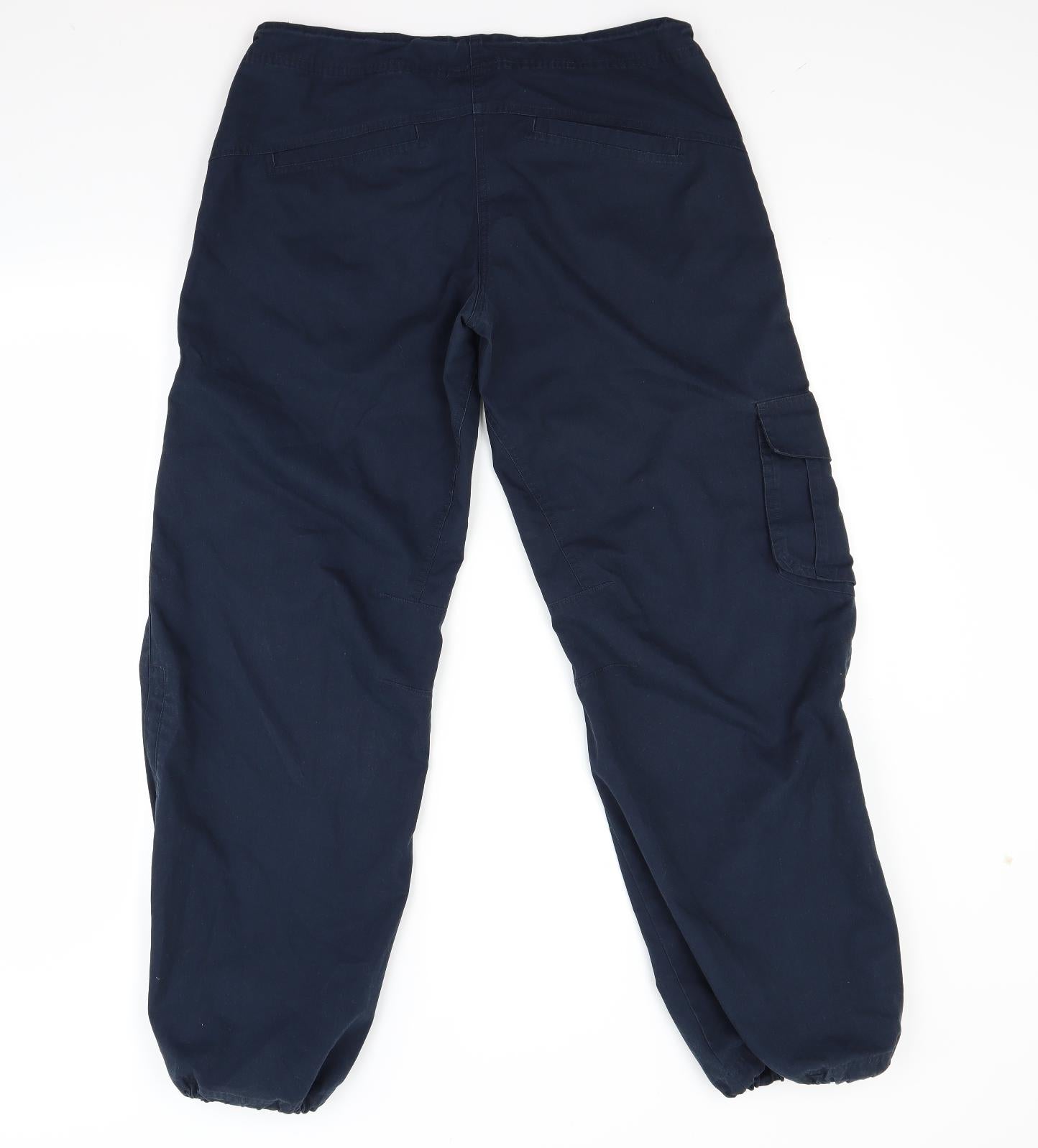 Reebok Womens Blue   Cargo Trousers Size 12 L28 in