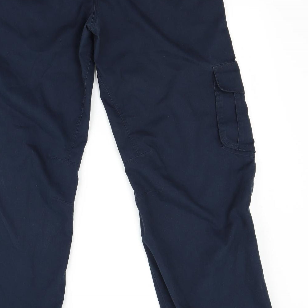 Reebok Womens Blue   Cargo Trousers Size 12 L28 in