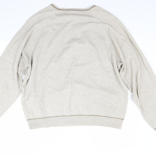 BHS Mens Beige   Pullover Jumper Size XL