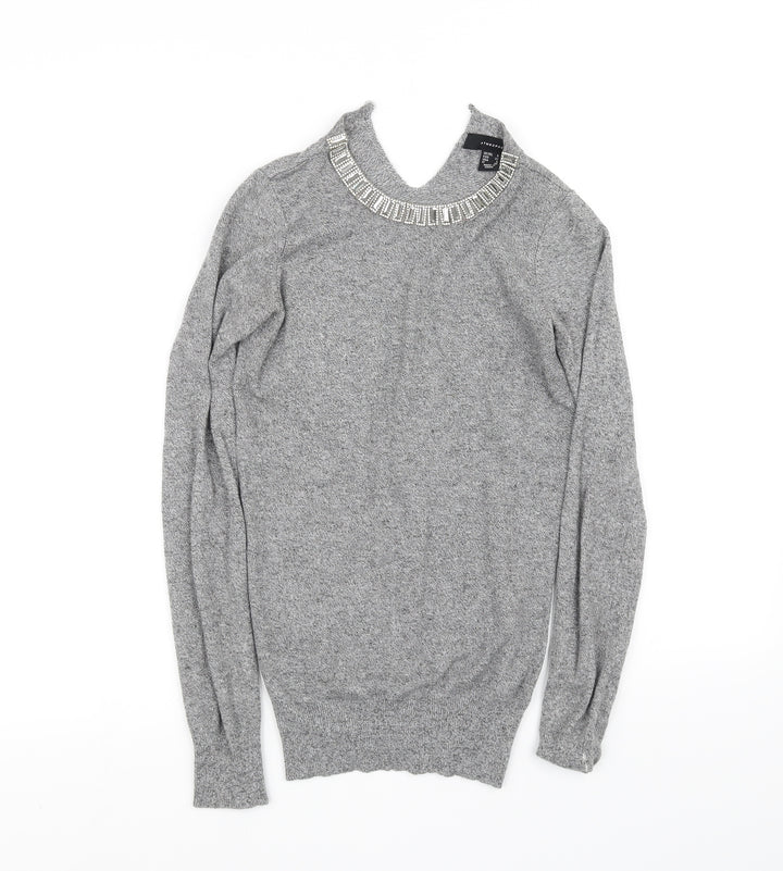 Atmosphere Womens Grey   Pullover Jumper Size 4