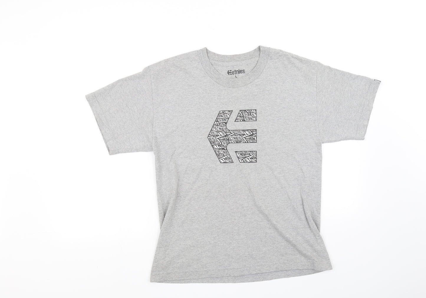 eetines Mens Grey    T-Shirt Size L