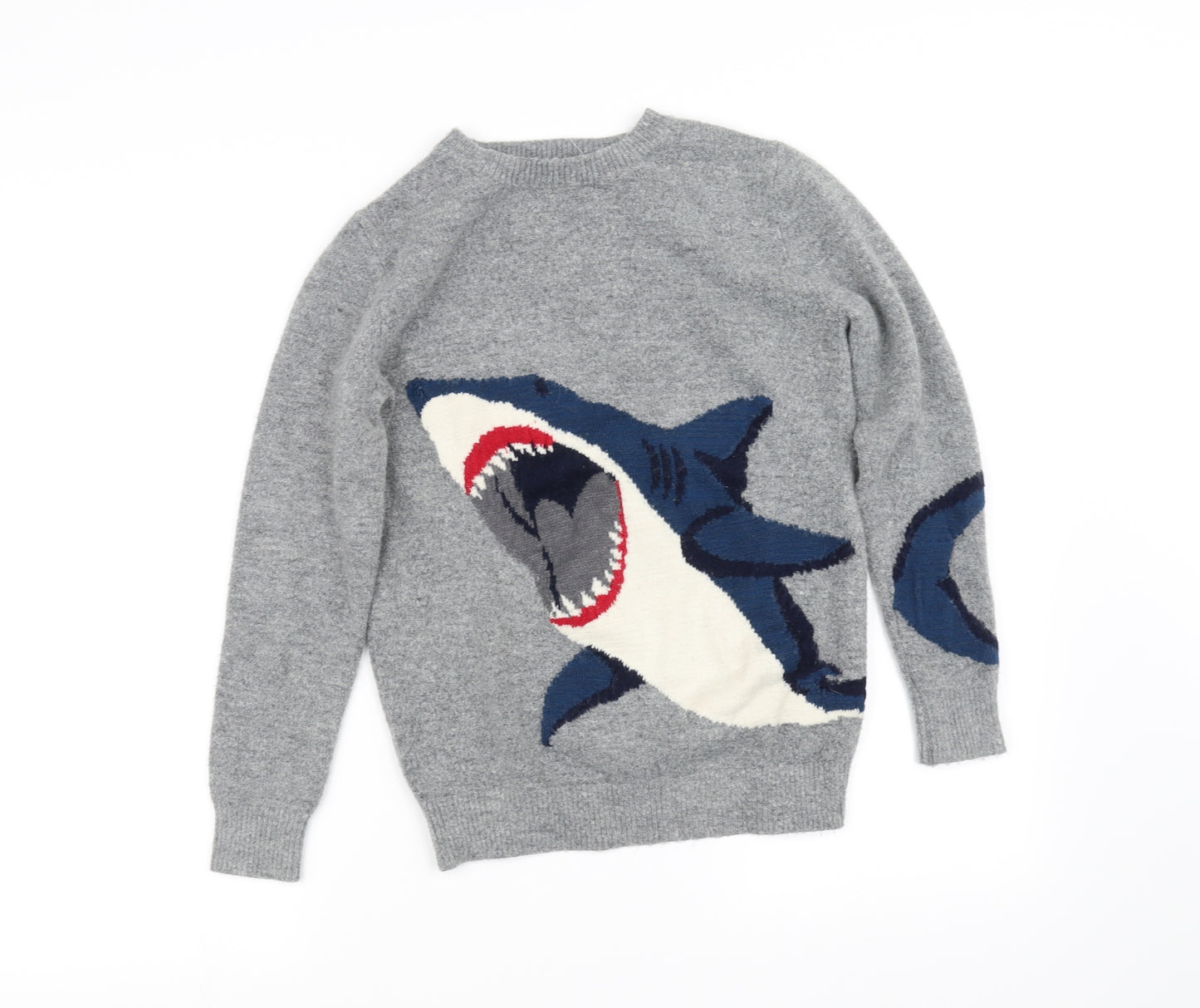 fatface Girls Grey   Pullover Jumper Size 10-11 Years