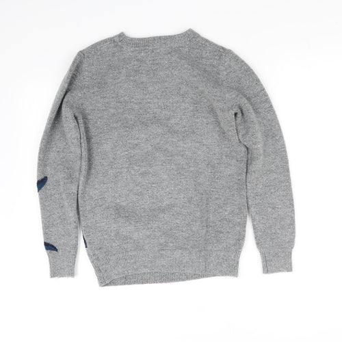 fatface Girls Grey   Pullover Jumper Size 10-11 Years