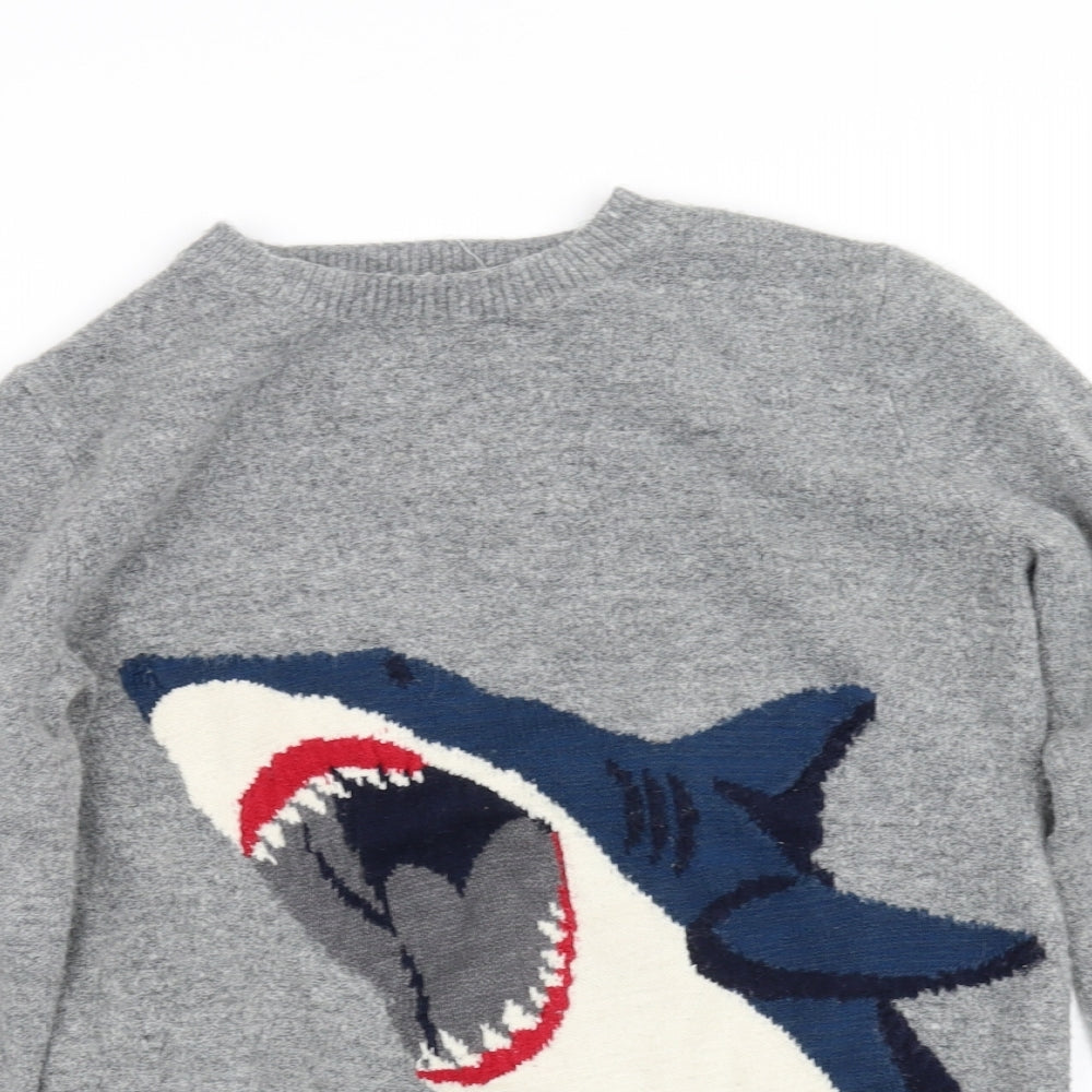 fatface Girls Grey   Pullover Jumper Size 10-11 Years