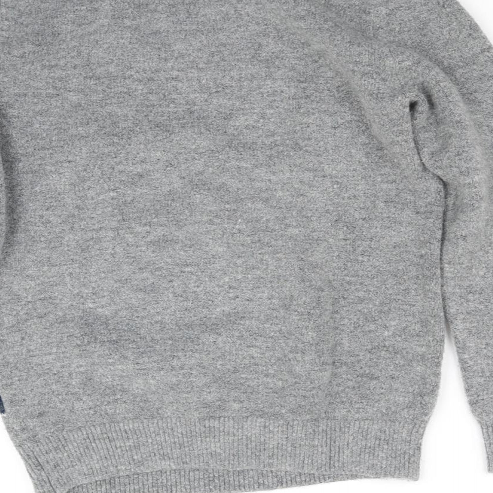 fatface Girls Grey   Pullover Jumper Size 10-11 Years
