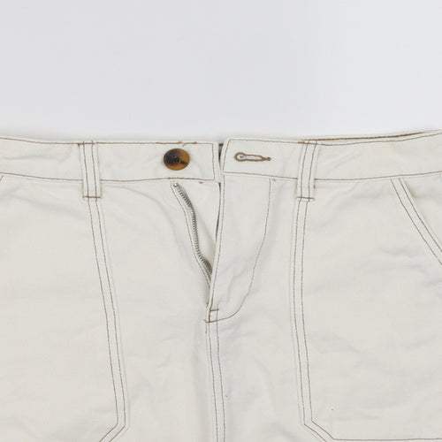 deniem co Womens White   Mini Skirt Size 6