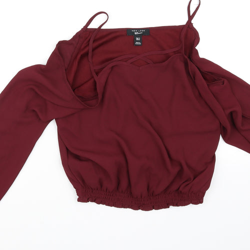 New Look Womens Purple   Basic Blouse Size S