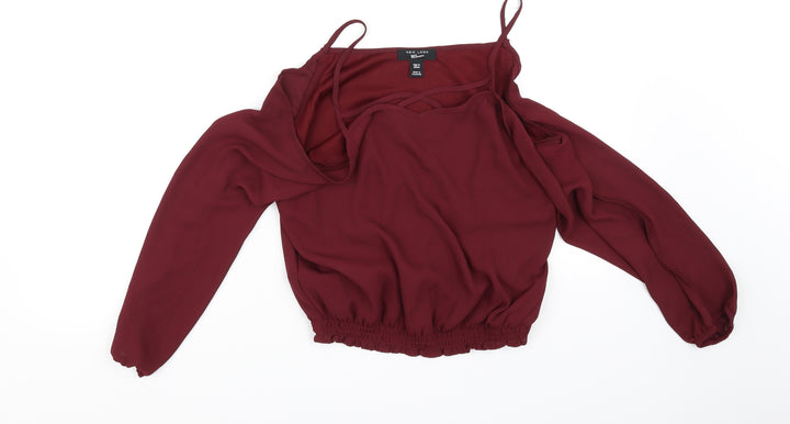 New Look Womens Purple   Basic Blouse Size S