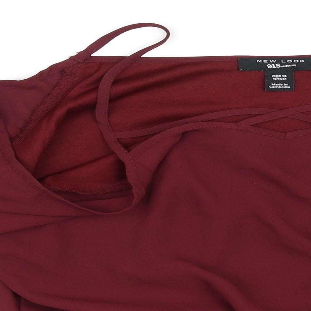 New Look Womens Purple   Basic Blouse Size S