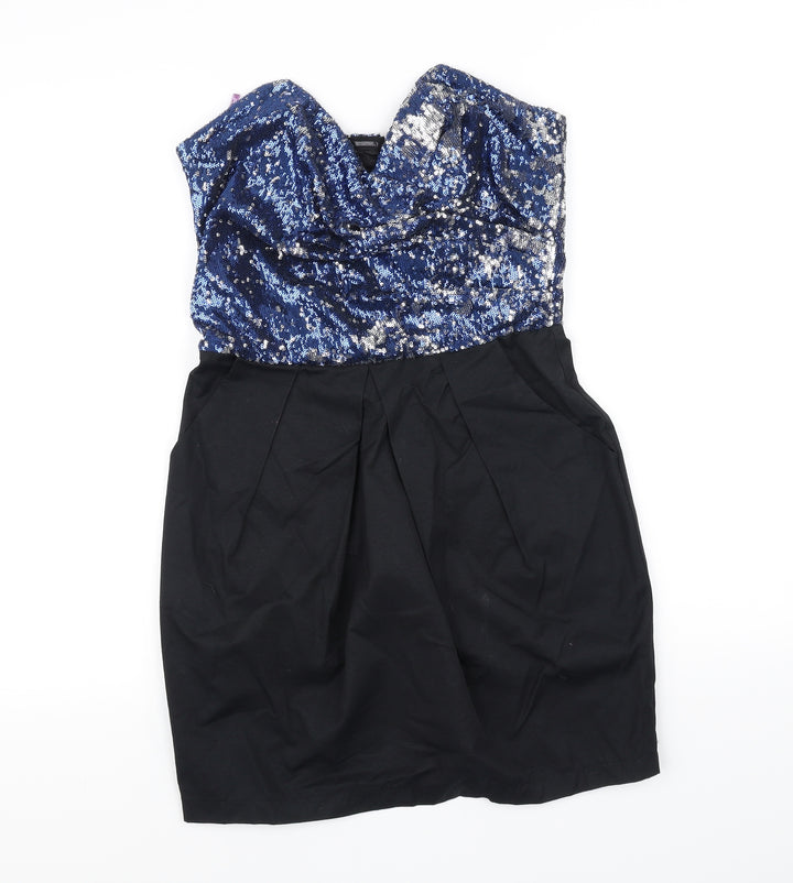 Lipsy Womens Blue Fit & Flare Size 10
