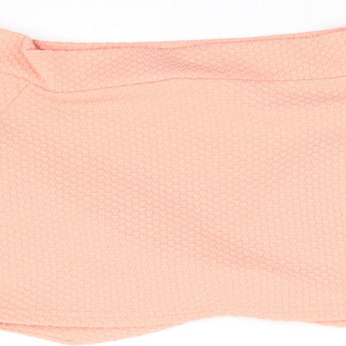 Miss Selfridge Womens Orange   Basic T-Shirt Size 8