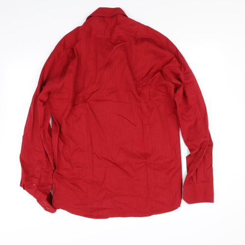 Iceman Mens Red    Button-Up Size L