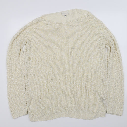 pre worn Womens White   Pullover Jumper Size 14