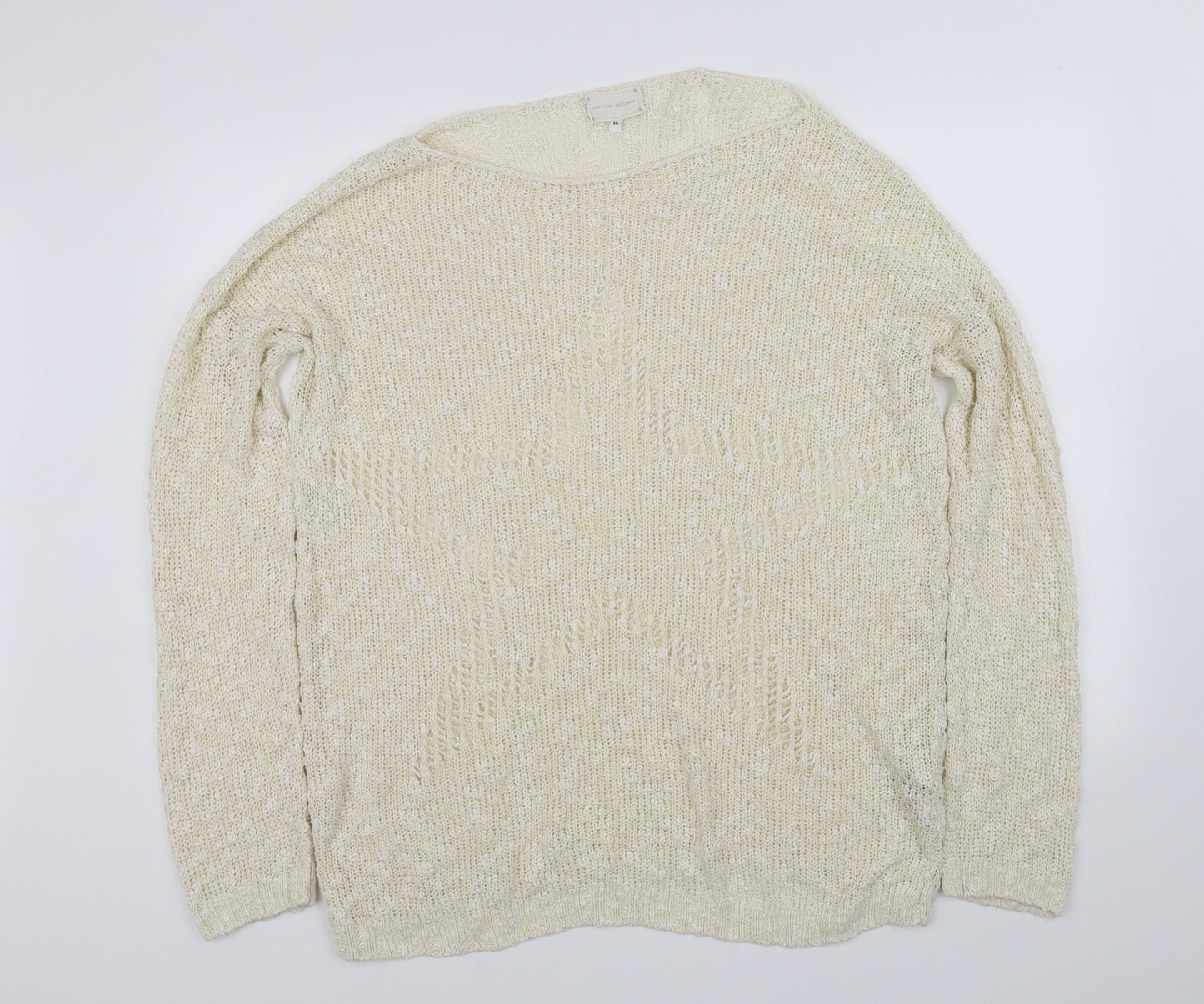 pre worn Womens White   Pullover Jumper Size 14