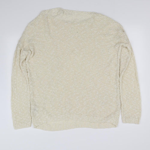 pre worn Womens White   Pullover Jumper Size 14