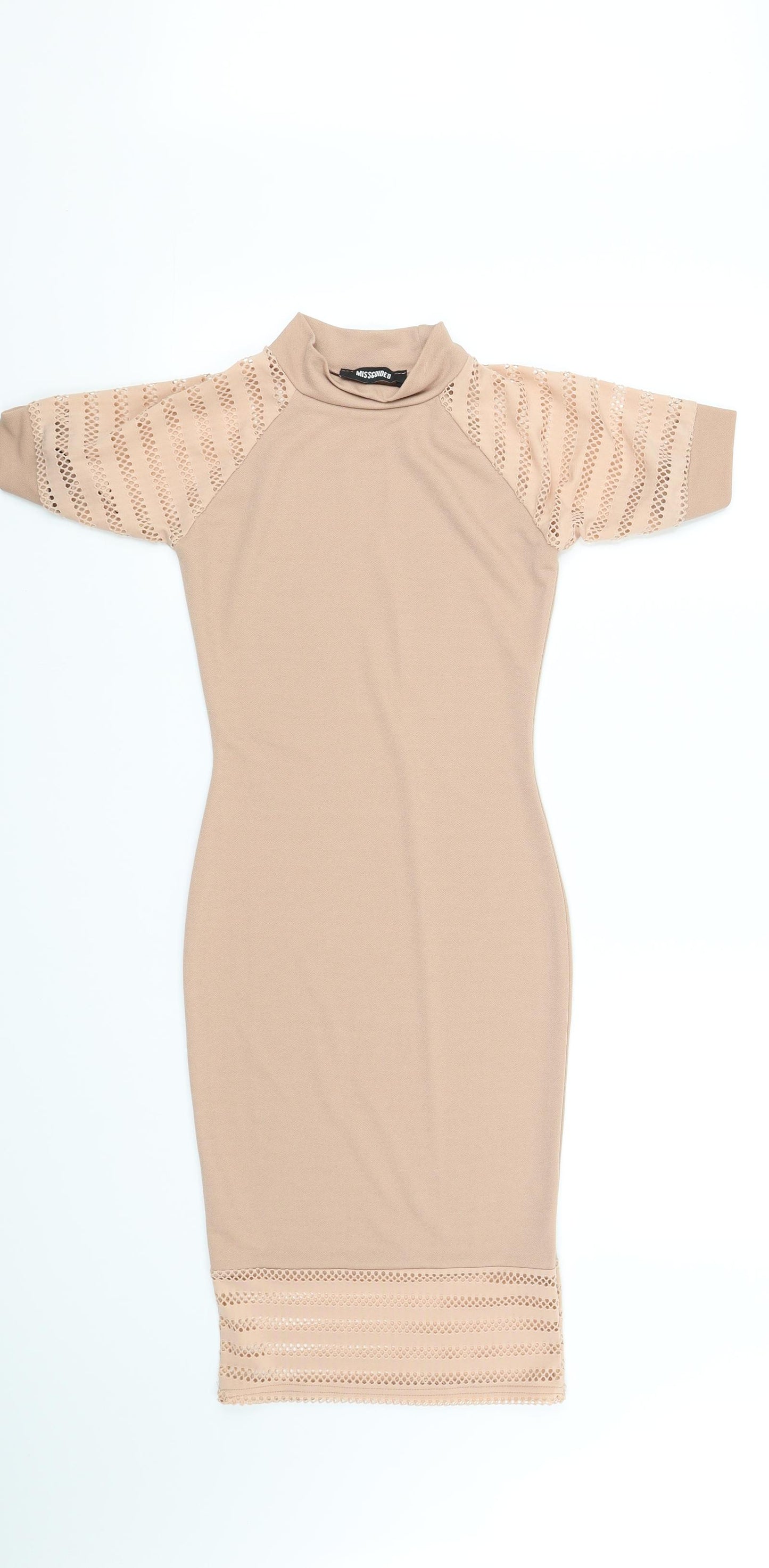 miss guidefd Womens Beige   Fit & Flare  Size S