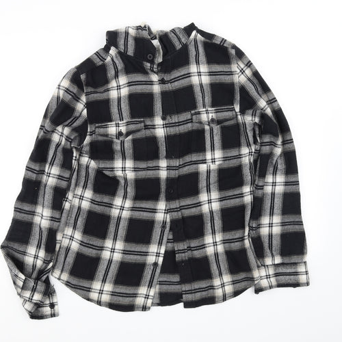 pre worn Womens Grey Check  Basic Blouse Size S
