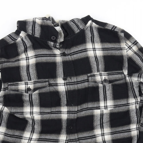 pre worn Womens Grey Check  Basic Blouse Size S
