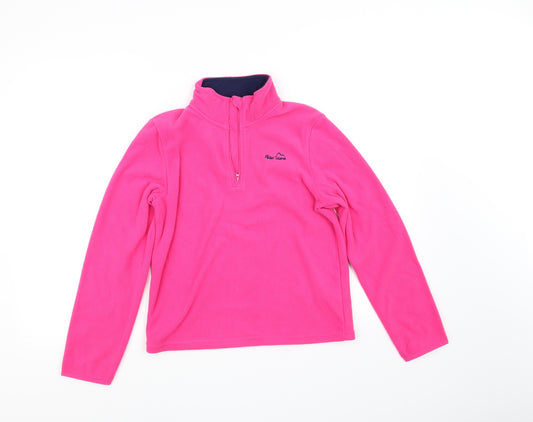 pre worn Girls Pink   Pullover Jumper Size 11-12 Years