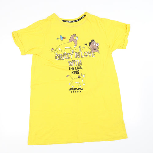 pre worn Womens Yellow   Basic T-Shirt Size XS