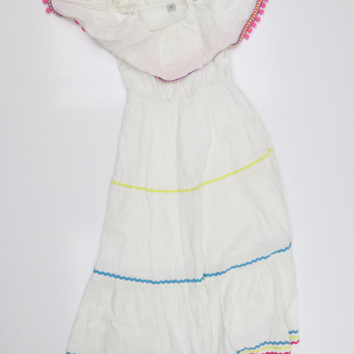 SheIn Girls White   Fit & Flare  Size M