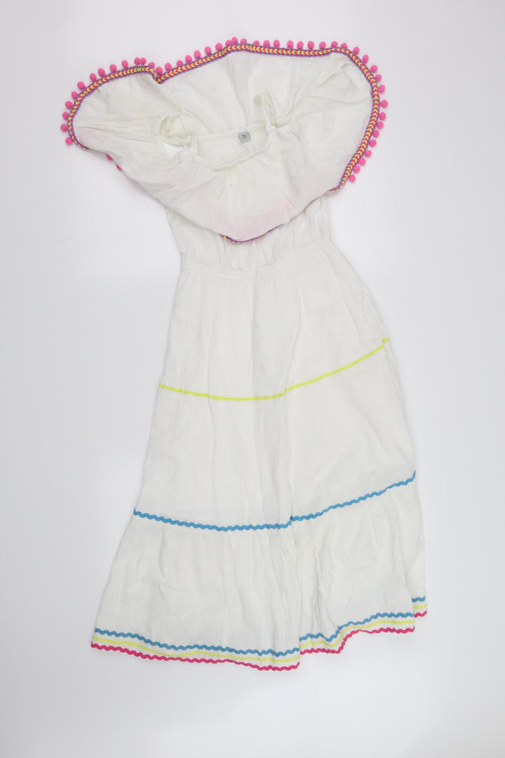 SheIn Girls White   Fit & Flare  Size M