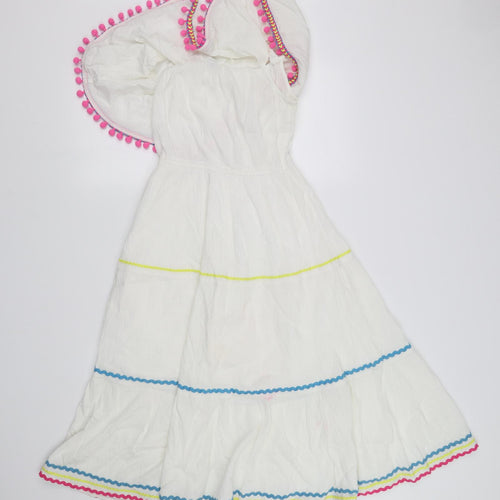 SheIn Girls White   Fit & Flare  Size M