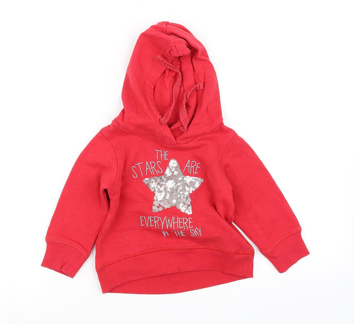 pre worrn Boys Red   Pullover Hoodie Size 2 Years