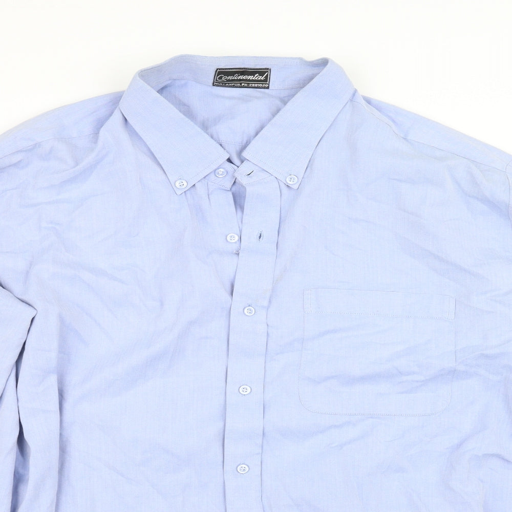 pre worn Womens Blue   Basic Button-Up Size XL