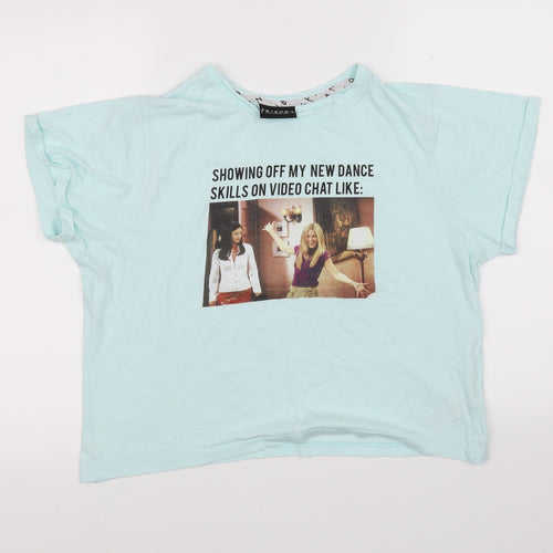 friends Womens Blue   Basic T-Shirt Size L