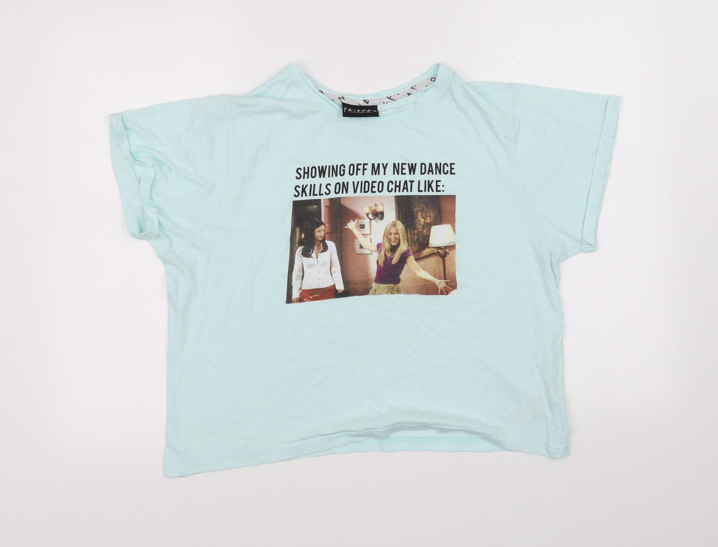 friends Womens Blue   Basic T-Shirt Size L