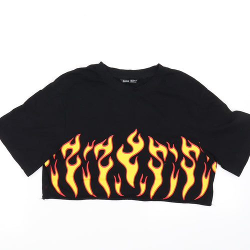 SheIn Girls Black   Basic T-Shirt Size S
