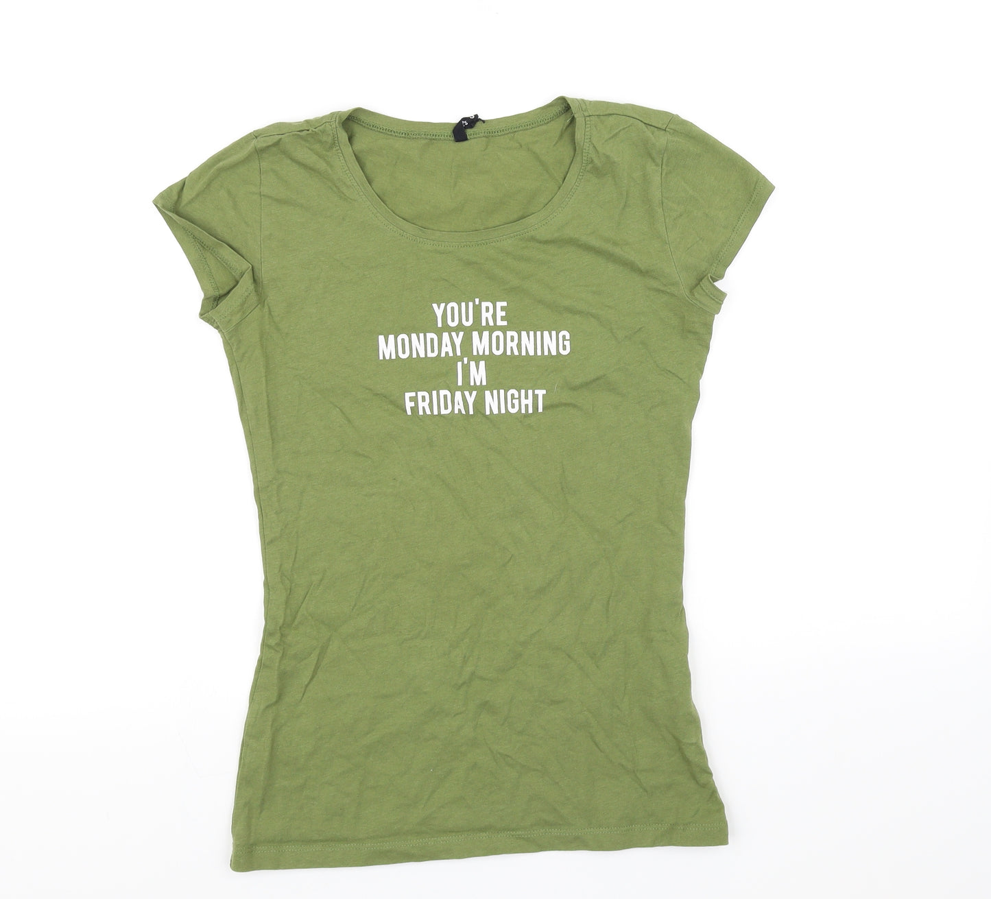 Divided Girls Green   Basic T-Shirt Size M