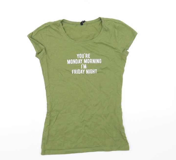 Divided Girls Green Basic T-Shirt Size M
