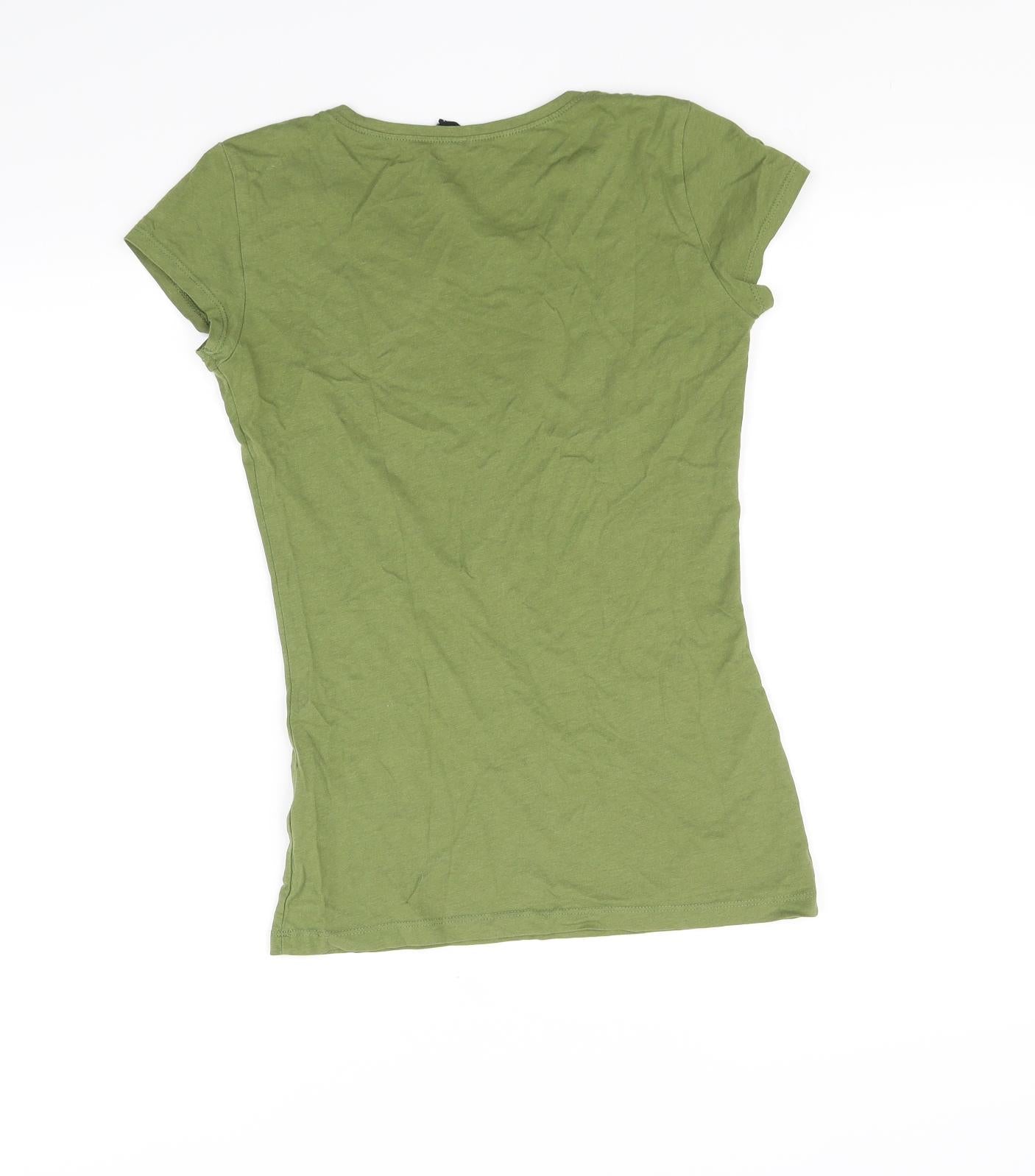 Divided Girls Green   Basic T-Shirt Size M
